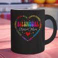 Bilingues Dream Team Dual Language Bilingual Crew Teacher Graphic Print Coffee Mug, gift for family, gift for coworker