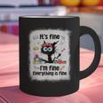 Cat It's Fine I'm Fine Everything Is Fine Teacher Life Graphic Print Coffee Mug, gift for family, gift for coworker Cat It's Fine I'm Fine Everything Is Fine Teacher Life Graphic Print Coffee Mug, gift for family, gift for coworker