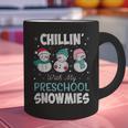 Chillin' With My Preschool Snowmies Teacher Christmas Men Women Kids Graphic Print Coffee Mug, gift for family, gift for coworker Chillin' With My Preschool Snowmies Teacher Christmas Men Women Kids Graphic Print Coffee Mug, gift for family, gift for coworker