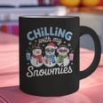 Chillin With My Snowmie Women Christmas Snowman Teacher Snow Graphic Print Coffee Mug, gift for family, gift for coworker