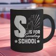 Christian Teacher S Is For Sunday School Essentials Graphic Print Coffee Mug, gift for family, gift for coworker Christian Teacher S Is For Sunday School Essentials Graphic Print Coffee Mug, gift for family, gift for coworker