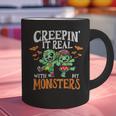 Creepin It Real Monster School Teacher Principal Halloween Graphic Print Coffee Mug, gift for family, gift for coworker Creepin It Real Monster School Teacher Principal Halloween Graphic Print Coffee Mug, gift for family, gift for coworker