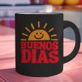Cute Bilingual Spanish Teacher Buenos Dias Sunshine Graphic Print Coffee Mug, gift for family, gift for coworker