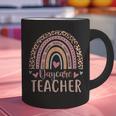 Cute Daycare Teacher Rainbow Leopard Print Childcare Worker Graphic Print Coffee Mug, gift for family, gift for coworker