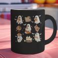 Cute Ghosts Reading Book Bookworm Halloween History Teacher Graphic Print Coffee Mug, History Teacher Mugs, gift for family, gift for coworker
