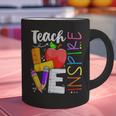 Cute Teach Love And Inspire Men Women Teacher Graphic Print Coffee Mug, gift for family, gift for coworker