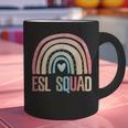 ESL Squad Teacher Crew Team Back To School English Rainbow Graphic Print Coffee Mug, Esl Teacher Mugs, English Teacher Mugs, gift for family, gift for coworker ESL Squad Teacher Crew Team Back To School English Rainbow Graphic Print Coffee Mug, Esl Teacher Mugs, English Teacher Mugs, gift for family, gift for coworker