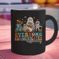 Everyone Communicates Differently Halloween SLP Sped Teacher Graphic Print Coffee Mug, gift for family, gift for coworker Everyone Communicates Differently Halloween SLP Sped Teacher Graphic Print Coffee Mug, gift for family, gift for coworker