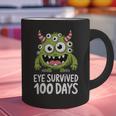 Eye Survived 100 Days Of School Monster Lover Teacher Kids Graphic Print Coffee Mug, gift for family, gift for coworker Eye Survived 100 Days Of School Monster Lover Teacher Kids Graphic Print Coffee Mug, gift for family, gift for coworker