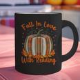 Fall In Love With Reading Pumpkin Autumn Librarians Teacher Graphic Print Coffee Mug, gift for family, gift for coworker Fall In Love With Reading Pumpkin Autumn Librarians Teacher Graphic Print Coffee Mug, gift for family, gift for coworker