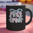 First Grade Coquette Bow Girls Teacher Team 1st Grade Squad Graphic Print Coffee Mug, First Grade Teacher Mugs, gift for family, gift for coworker First Grade Coquette Bow Girls Teacher Team 1st Grade Squad Graphic Print Coffee Mug, First Grade Teacher Mugs, gift for family, gift for coworker