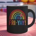 Fri-Yay Friyay Rainbow Colors Teacher Childrens Fun Designs Graphic Print Coffee Mug, gift for family, gift for coworker Fri-Yay Friyay Rainbow Colors Teacher Childrens Fun Designs Graphic Print Coffee Mug, gift for family, gift for coworker