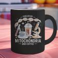 Fueled By Mitochondria Coffee Science Teacher Student Graphic Print Coffee Mug, Science Teacher Mugs, gift for family, gift for coworker