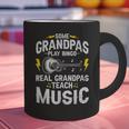 Some Grandpas Play Bingo Real Grandpas Teach Music Teacher Graphic Print Coffee Mug, gift for family, gift for coworker