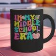 Groovy In My Middle School Era Back To School Teacher Graphic Print Coffee Mug, Groovy Teacher Mugs, gift for family, gift for coworker
