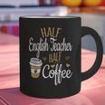 Half Coffee Half English Teacher English Teacher Men Women Graphic Print Coffee Mug, English Teacher Mugs, gift for family, gift for coworker Half Coffee Half English Teacher English Teacher Men Women Graphic Print Coffee Mug, English Teacher Mugs, gift for family, gift for coworker