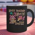 Half Teacher Half Iced Coffee Back To School Graphic Print Coffee Mug, gift for family, gift for coworker Half Teacher Half Iced Coffee Back To School Graphic Print Coffee Mug, gift for family, gift for coworker