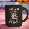 Halloween Teacher Shirts Women School Trick Or Teach Groovy Graphic Print Coffee Mug, Groovy Teacher Mugs, gift for family, gift for coworker Halloween Teacher Shirts Women School Trick Or Teach Groovy Graphic Print Coffee Mug, Groovy Teacher Mugs, gift for family, gift for coworker