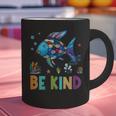 Happy First Day Of School Fish Rainbows Teacher Be Kind Graphic Print Coffee Mug, gift for family, gift for coworker