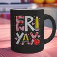 Happy Fri-Yay Teacher Back To School Friday Lovers Graphic Print Coffee Mug, gift for family, gift for coworker Happy Fri-Yay Teacher Back To School Friday Lovers Graphic Print Coffee Mug, gift for family, gift for coworker