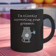 I'm Silently Correcting Your Grammar Sarcastic Teacher For Men Women Kids Graphic Print Coffee Mug, gift for family, gift for coworker I'm Silently Correcting Your Grammar Sarcastic Teacher For Men Women Kids Graphic Print Coffee Mug, gift for family, gift for coworker