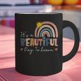 It's A Beautiful Day To Learn Cute Rainbow Boho Teacher Graphic Print Coffee Mug, gift for family, gift for coworker It's A Beautiful Day To Learn Cute Rainbow Boho Teacher Graphic Print Coffee Mug, gift for family, gift for coworker