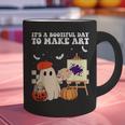 It's A Bootiful Day To Make Art Groovy Art Teacher Halloween Graphic Print Coffee Mug, Groovy Teacher Mugs, gift for family, gift for coworker It's A Bootiful Day To Make Art Groovy Art Teacher Halloween Graphic Print Coffee Mug, Groovy Teacher Mugs, gift for family, gift for coworker