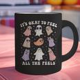 It’s Okay To Feel All The Feels Special Ed Teacher Halloween Graphic Print Coffee Mug, gift for family, gift for coworker