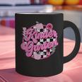 Kindergarten Teacher Women Checkered First Day Of School Graphic Print Coffee Mug, gift for family, gift for coworker
