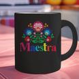Maestra Proud Spanish Teacher Bilingual Teacher Latina Graphic Print Coffee Mug, gift for family, gift for coworker