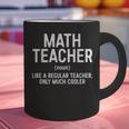 Math Teacher Definition Shirt Men Women Teacher Graphic Print Coffee Mug, gift for family, gift for coworker