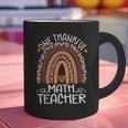 One Thankful Math Teacher Leopard Rainbow Thanksgiving Graphic Print Coffee Mug, gift for family, gift for coworker One Thankful Math Teacher Leopard Rainbow Thanksgiving Graphic Print Coffee Mug, gift for family, gift for coworker