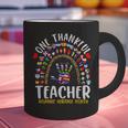 Hispanic Heritage Month One Thankful Teacher Rainbow Graphic Print Coffee Mug, gift for family, gift for coworker