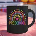 Preschool Rainbow Girls Boys Kids Teacher Back To School Graphic Print Coffee Mug, gift for family, gift for coworker