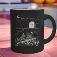 Read In Peace Skeleton Halloween Book Reading Spooky Teacher Graphic Print Coffee Mug, gift for family, gift for coworker