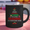 Reading Teacher Christmas Shirt Elf Christmas Cheer For Men Women Graphic Print Coffee Mug, gift for family, gift for coworker