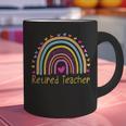 Retired Teacher Rainbow Graphic Print Coffee Mug, gift for family, gift for coworker Retired Teacher Rainbow Graphic Print Coffee Mug, gift for family, gift for coworker