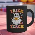 Retro Vintage Groovy Trick Or Teach Teacher Halloween For Men Women Kids Graphic Print Coffee Mug, Groovy Teacher Mugs, gift for family, gift for coworker Retro Vintage Groovy Trick Or Teach Teacher Halloween For Men Women Kids Graphic Print Coffee Mug, Groovy Teacher Mugs, gift for family, gift for coworker