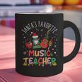 Santa's Favorite Music Teacher Christmas Santa Hat Matching Graphic Print Coffee Mug, gift for family, gift for coworker Santa's Favorite Music Teacher Christmas Santa Hat Matching Graphic Print Coffee Mug, gift for family, gift for coworker