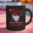 This Is My Scary Science Teacher Costume Ghost Halloween Graphic Print Coffee Mug, Science Teacher Mugs, gift for family, gift for coworker