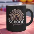 School Psych Teacher School Psychologist Leopard Rainbow Graphic Print Coffee Mug, gift for family, gift for coworker School Psych Teacher School Psychologist Leopard Rainbow Graphic Print Coffee Mug, gift for family, gift for coworker