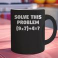 Solve This Problem 9X7467 Elementary Math Teacher Graphic Print Coffee Mug, gift for family, gift for coworker Solve This Problem 9X7467 Elementary Math Teacher Graphic Print Coffee Mug, gift for family, gift for coworker