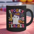 Spooky Teacher Ghost Pencil Teach Halloween Teacher Graphic Print Coffee Mug, gift for family, gift for coworker