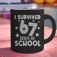 I Survived 67 Days Of School Teachers Students Graphic Print Coffee Mug, gift for family, gift for coworker