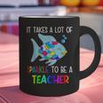 It Takes A Lot Of Sparkle To Be A Teacher Rainbow Fish For Men Women Graphic Print Coffee Mug, gift for family, gift for coworker