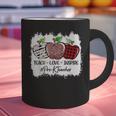 Teach Love Inspire Pre-k Teacher Apple Leopard Red Plain Graphic Print Coffee Mug, gift for family, gift for coworker