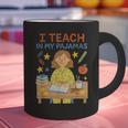 I Teach In My Pajamas Crayon Home School Teacher PJs Graphic Print Coffee Mug, gift for family, gift for coworker I Teach In My Pajamas Crayon Home School Teacher PJs Graphic Print Coffee Mug, gift for family, gift for coworker