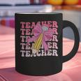 Teacher Pencil Back To School Groovy Pink Teacher First Day Graphic Print Coffee Mug, Groovy Teacher Mugs, gift for family, gift for coworker Teacher Pencil Back To School Groovy Pink Teacher First Day Graphic Print Coffee Mug, Groovy Teacher Mugs, gift for family, gift for coworker