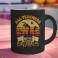 Teacher Shirts Halloween All Teachers Love Brains Graphic Print Coffee Mug, gift for family, gift for coworker