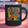 My Teacher Survived 100 Days Of Me 100th Day Of School Kids Graphic Print Coffee Mug, gift for family, gift for coworker My Teacher Survived 100 Days Of Me 100th Day Of School Kids Graphic Print Coffee Mug, gift for family, gift for coworker